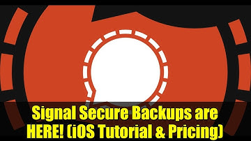 Signal Secure Backups are HERE! (iOS Tutorial & Pricing)