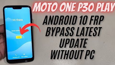 Moto One P30 Play FRP Bypass 2025 | Latest Method | No PC