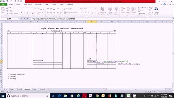 How to prepare Triple Column Cash Book in excel spread sheet @myesheet