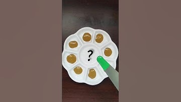 Guess the final color🧡 #colormixing #insideout2 #acrylicart #shorts #satisfying #paintmixing #shorts