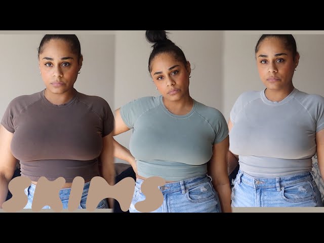 Skims New Vintage Cropped Raglan T-Shirt Haul & Review