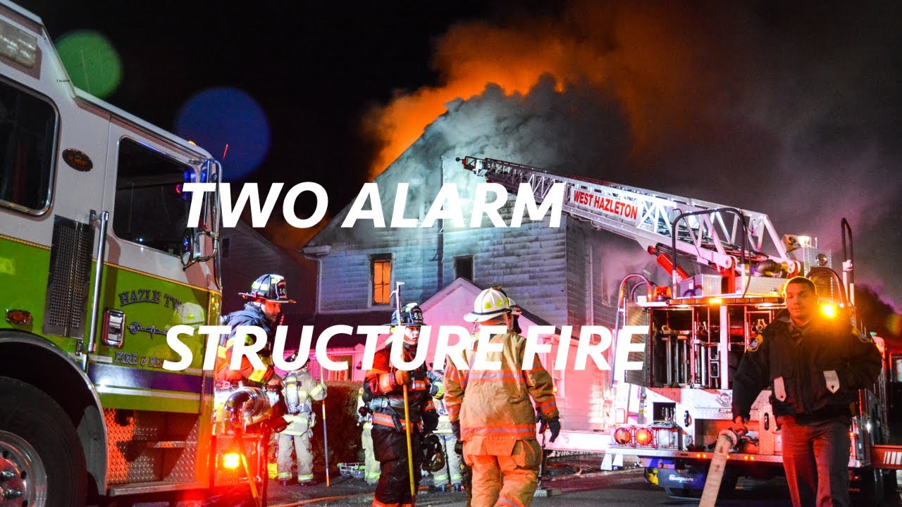 Multiple alarm house fire - West Hazleton, PA - 01/12/2019