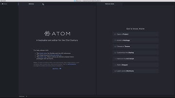 3.0 Atom Editor - Using Atom