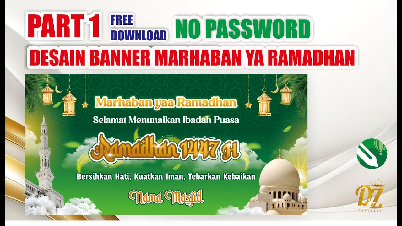 Desain Banner Spanduk Ramadhan 1447 H Part 1 Free No Password