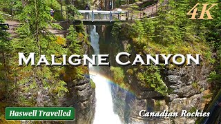 Spectacular Maligne Canyon, Jasper National Park - Alberta, Canada 4K