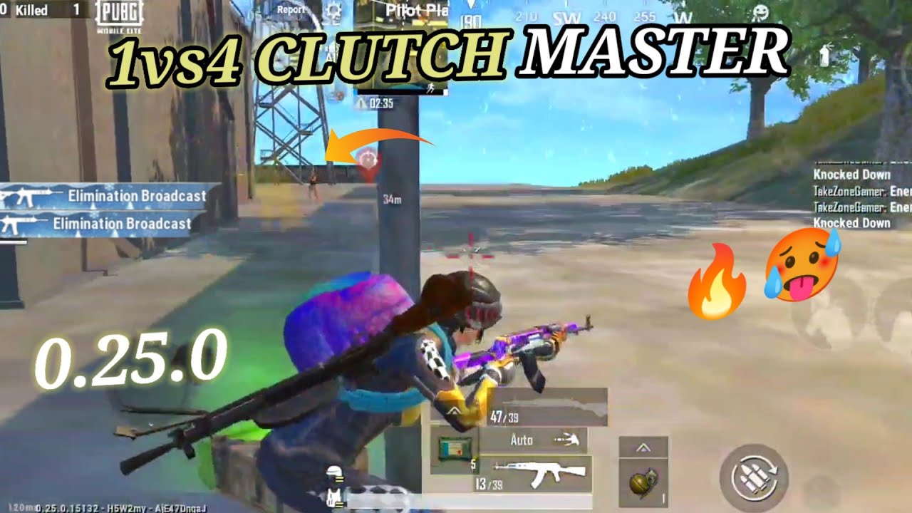 CLUTCH MASTER 🔥FULL 1V4 CLUTCHES GAMEPLAY PUBG MOBILE LITE - YouTube