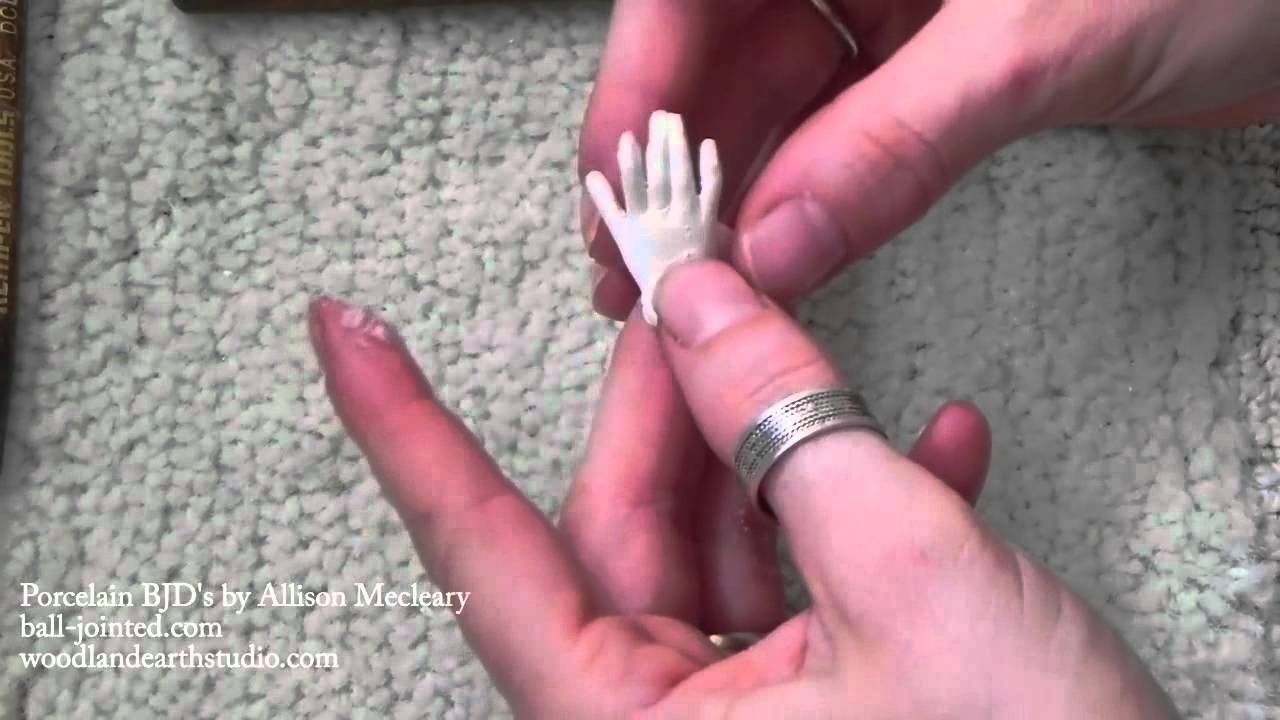 Cleaning Porcelain Ball Jointed Doll Greenware YouTube