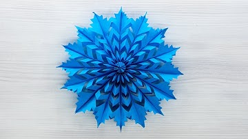 ❄️ 3D Snowflake From Sticky Notes ❄️ SUPERVOLUME