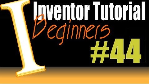 44 AutoDesk Inventor Tutorial: Edge Fillet , constant, edge loop feature
