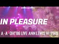 ANN LEWIS W/PINX 「IN PLEASURE」A・A・OH!&#39;86LIVE in 中野サンプラザ