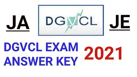 DGVCL Vidyut sahayak JA &JE Answer key