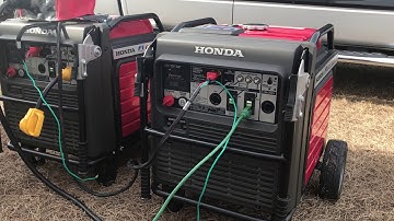 2 Eu7000is Honda’s With parallel kit 14,000 total watts
