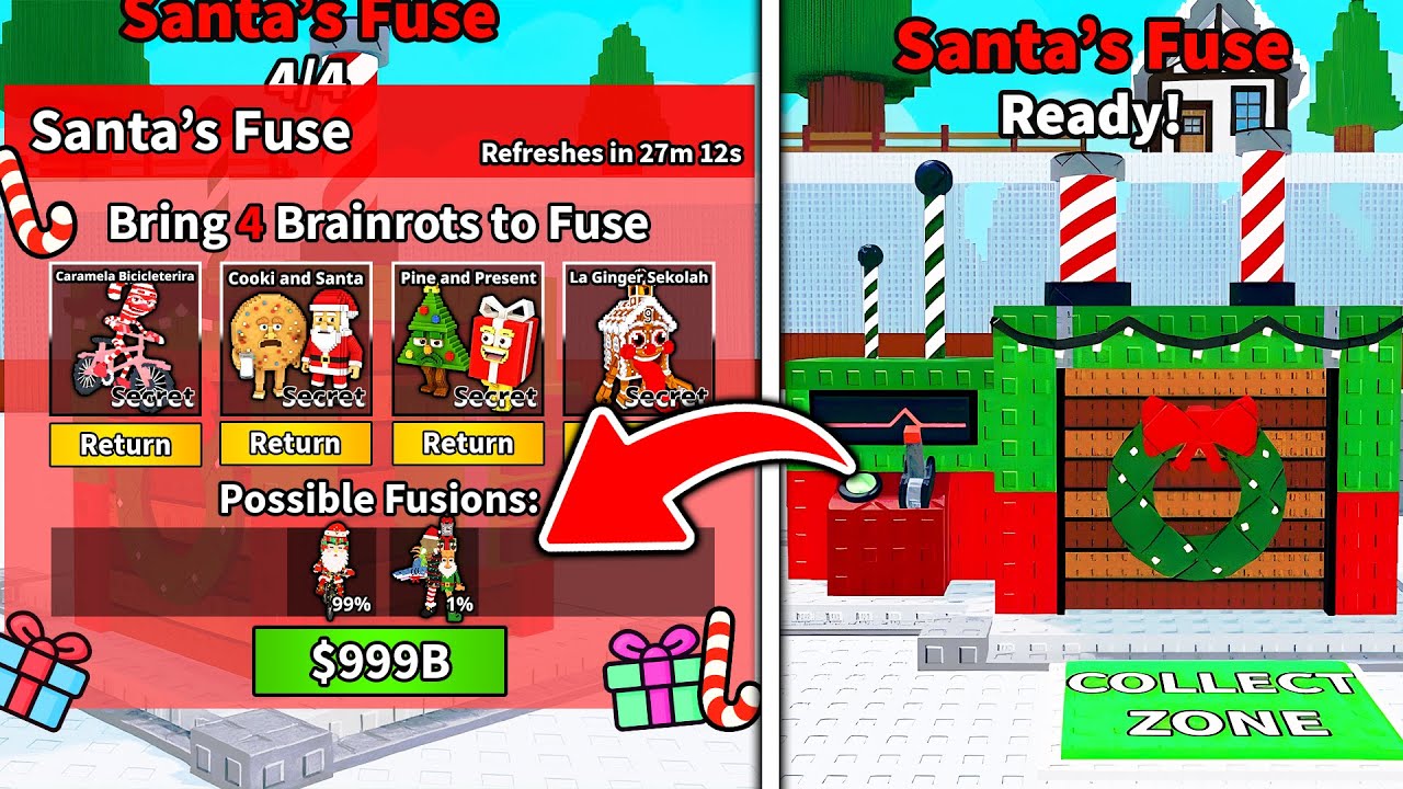 Новая машина Санты от ROBLOX — 15 новых рождественских мозгоротов — скоро новое обновление. Украд...