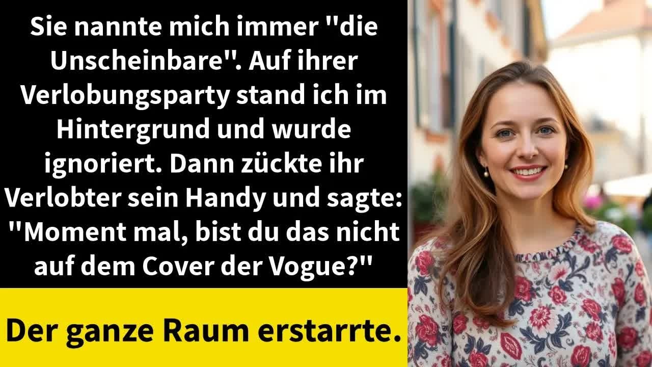 Sie nannte mich immer ＂die Unscheinbare＂  Auf ihrer Verlobungsparty stand ich im Hintergrund und