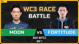 WC3 - [NE] Moon vs Fortitude [HU] - Day 1 - WC3 Race Battle