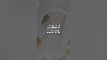 إِنَّ اللَّهَ وَمَلَائِكَتَهُ يُصَلُّونَ | حالات واتس أب قران كريم - بصوت  القارئ ماهر المعيقلي