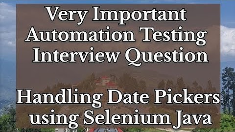 date Picker using Selenium #java #selenium #testng part 3