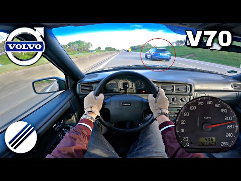 2000 VOLVO V70 2.4 TOP SPEED DRIVE ON GERMAN AUTOBAHN 🏎