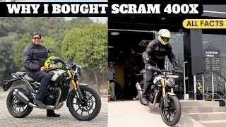 I Bought the Triumph Scrambler 400x Home : This is why I picked it over the Royal Enfield Himalayan
