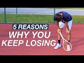 5 Reasons Why Tennis Players Perform Worse in Matches Compared to Practice