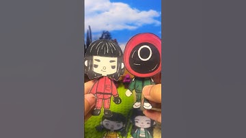 Player 230 turns into pink guard Squid Game 2 #squidgame #paperdoll #tocaboca #player230 #pinkguards