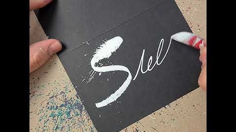 Splatter Calligraphy Name Request no.96