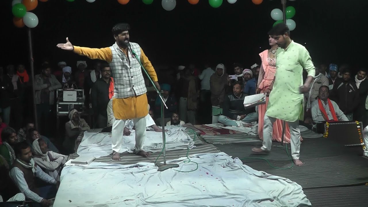 देखिए क्या खूब जवाब दिया अखलेश आकाश ने बन्नो व्यास रामादल वालों को लाडपुर हाथरस में रसिया दंगल