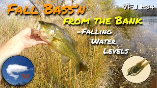 Low Water Carnage! Fall Bass Fishing From the Bank: VFJ34