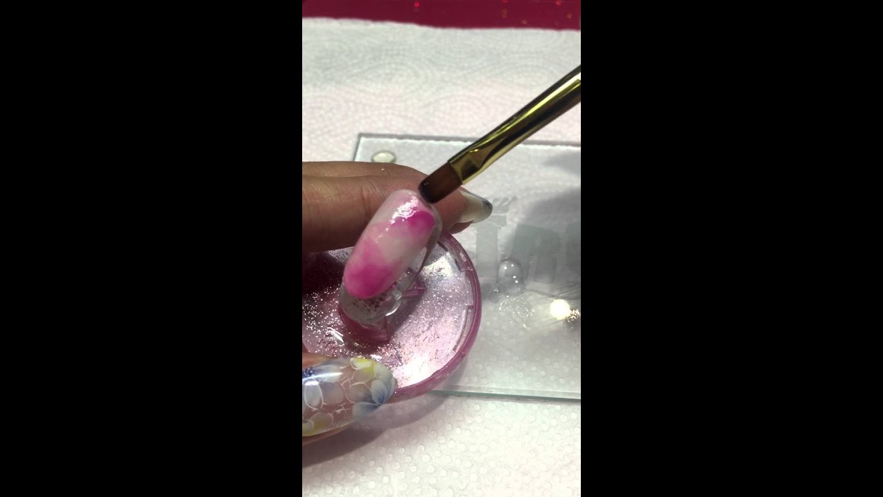 Iris美甲教學-水彩暈染❤️