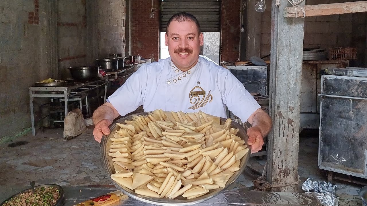 طريقة عمل السمبوسة باللحمة المفرومة وبالجبنة سهلة وسريعة ومقرمش ☝️