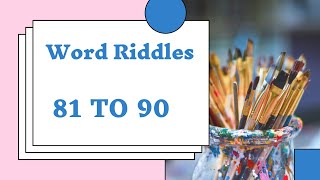 Word Riddles Level 81 to 90 Walkthrough screenshot 3