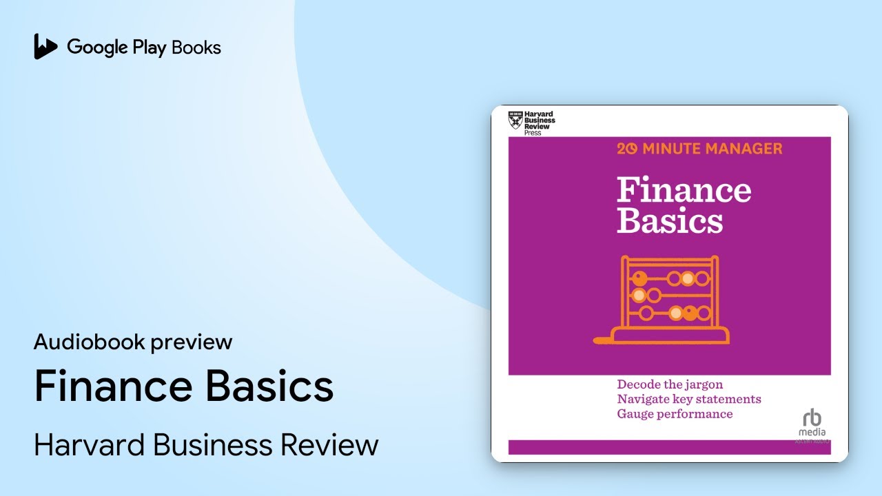Finance Basics by Harvard Business Review · Audiobook preview - YouTube