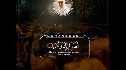عبدالرحمن مسعد سورة الكوثرapdulrahman massod surah al kawthar