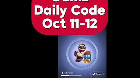 11 - 12 October 2024 Gemz Daily Code Today #gemz #gemzciphercode