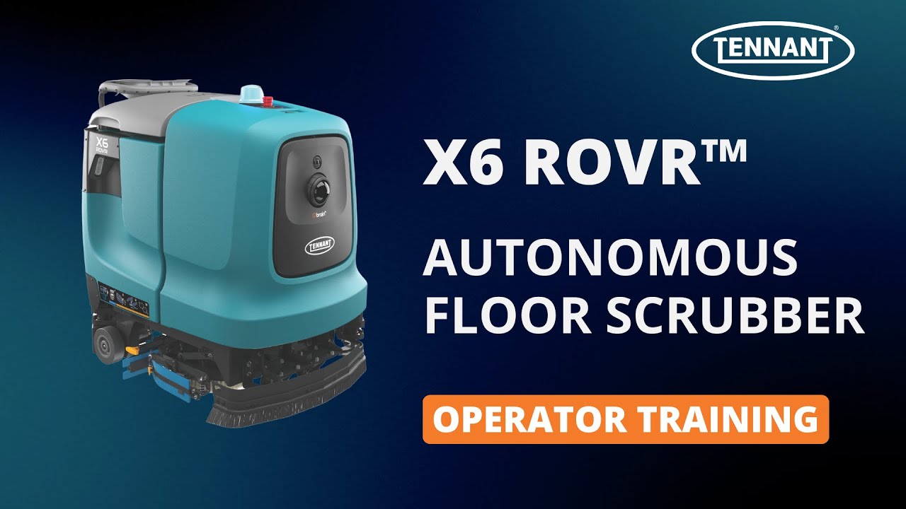 Pdb Rovr X6 ROVR Autonomous Floor Scrubber | Operator Training - YouTube