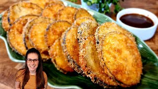 SUPER CROCANTE, BERINGELA EMPANADA DELICIOSA FACIL DE FAZER