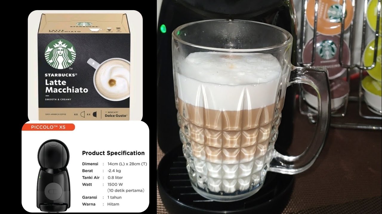 latte macchiato Starbucks nescafe dolce gusto Piccolo XS - YouTube