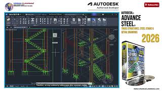 Advance Steel 2026 Tutorial | Stairs Designing &amp; Detailing | Lesson 16 | Preview.