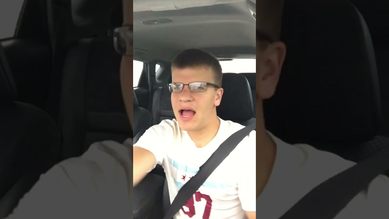 Guy Singing in Car Crashes