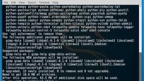how to install video editor on kali linux 2017.1(gimp 2017)
