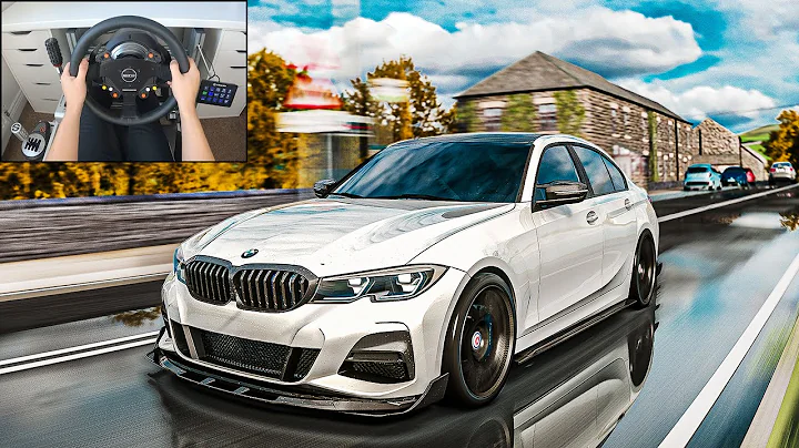 BMW M340i Street Racing Through Traffic - Assetto Corsa (Steering Wheel + Shifter) Gameplay