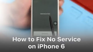 How To Fix No Service On iPhone 6?