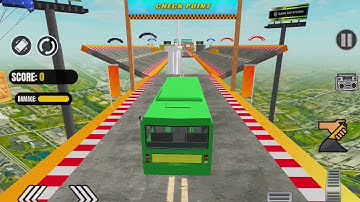 Impossible Game Bus Stunt 3D - Mega Ramp Bus Racing Simulator - Android Gameplay On PC #2