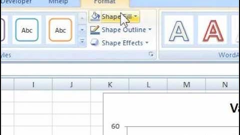 How to remove a fill effect from WordArt in a spreadsheet