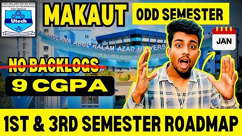 15th Jan🚨😰{MAKAUT 1st & 3rd Semester ROADMAP}✅9 CGPA with NO BACKLOGS❌ #makaut #makautsemester