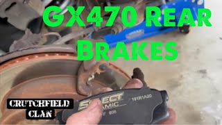 Lexus GX470 Rear Brake Change and some Crutchfield shenanigans