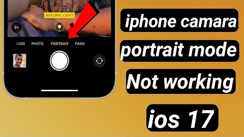 Hoe de portretmodus van de iPhone-camera te repareren die niet werkt //portretmodus van de camera...