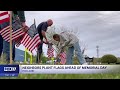 Flags line Ottawa Beach Road as Lakeshore neighbors honor fallen ahead of Memorial Day