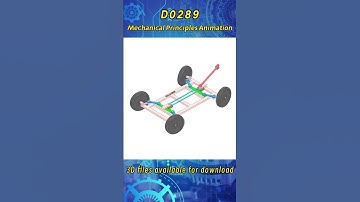 D0289.Car steering mechanism#mechanism #solidworks3d #solidworks #principles #machine