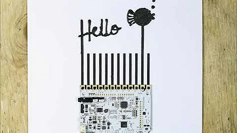 Quick demo of the Touch Board and Electric Paint